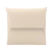 Pre-owned Fabric wallets Hermès Vintage , White , Dames