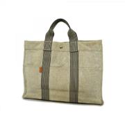 Pre-owned Canvas handbags Hermès Vintage , Beige , Dames