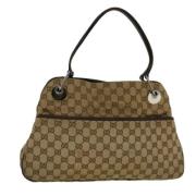 Pre-owned Canvas gucci-bags Gucci Vintage , Beige , Dames