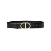 Zwart Parel Detail Logo Riem Twinset , Black , Dames