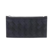 Pre-owned Leather wallets Bottega Veneta Vintage , Black , Dames