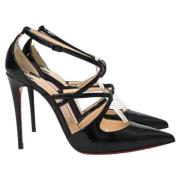 Pre-owned Leather heels Christian Louboutin Pre-owned , Black , Dames