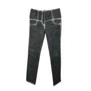 Pre-owned Denim bottoms Chanel Vintage , Gray , Dames