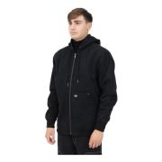 Zwarte Canvas Hoodie Jas Dickies , Black , Heren