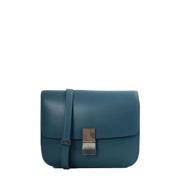 Pre-owned Leather celine-bags Celine Vintage , Blue , Dames