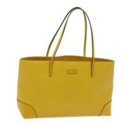 Pre-owned Leather gucci-bags Gucci Vintage , Yellow , Dames