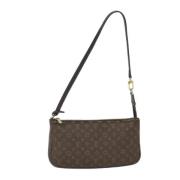 Pre-owned Canvas clutches Louis Vuitton Vintage , Brown , Dames