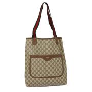 Pre-owned Canvas totes Gucci Vintage , Beige , Dames