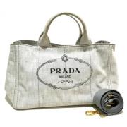 Pre-owned Canvas prada-bags Prada Vintage , White , Dames