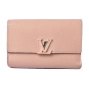 Pre-owned Leather wallets Louis Vuitton Vintage , Pink , Dames