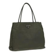 Pre-owned Nylon totes Prada Vintage , Green , Dames