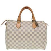 Pre-owned Canvas louis-vuitton-bags Louis Vuitton Vintage , White , Da...