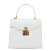 Pre-owned Leather gucci-bags Gucci Vintage , White , Dames