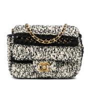 Pre-owned Raffia shoulder-bags Chanel Vintage , Black , Dames