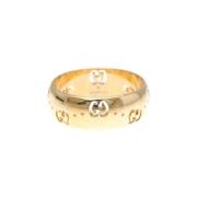 Pre-owned Rose Gold rings Gucci Vintage , Yellow , Dames