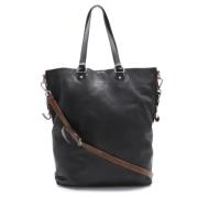 Pre-owned Leather totes Prada Vintage , Black , Dames