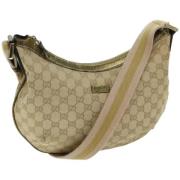 Pre-owned Canvas gucci-bags Gucci Vintage , Beige , Dames