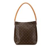 Pre-owned Canvas handbags Louis Vuitton Vintage , Brown , Dames