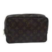 Pre-owned Canvas clutches Louis Vuitton Vintage , Brown , Dames