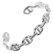 Pre-owned Silver bracelets Hermès Vintage , Gray , Dames