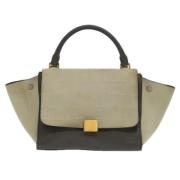 Pre-owned Leather celine-bags Celine Vintage , Beige , Dames