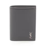 Pre-owned Leather wallets Yves Saint Laurent Vintage , Black , Dames