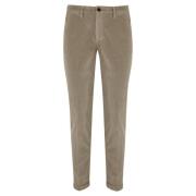 Fluweel Herenbroek Slim Fit Beige Re-Hash , Beige , Heren