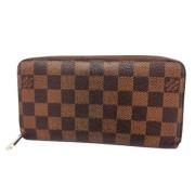 Pre-owned Canvas wallets Louis Vuitton Vintage , Brown , Dames