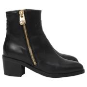 Pre-owned Leather boots Chanel Vintage , Black , Dames