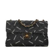 Pre-owned Canvas chanel-bags Chanel Vintage , Black , Dames