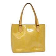 Pre-owned Leather totes Louis Vuitton Vintage , Beige , Dames