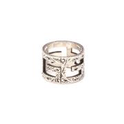 Pre-owned Silver rings Gucci Vintage , Gray , Dames