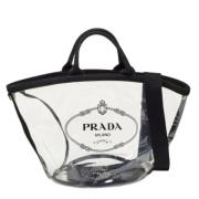 Pre-owned Canvas prada-bags Prada Vintage , Gray , Dames