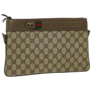 Pre-owned Leather gucci-bags Gucci Vintage , Beige , Dames