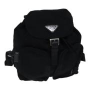 Pre-owned Nylon backpacks Prada Vintage , Black , Dames