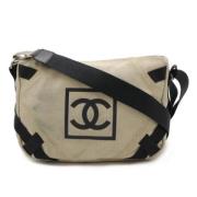 Pre-owned Canvas chanel-bags Chanel Vintage , Beige , Dames