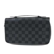 Pre-owned Canvas wallets Louis Vuitton Vintage , Black , Dames