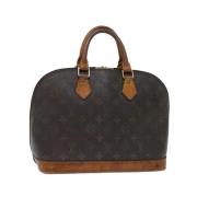 Pre-owned Canvas handbags Louis Vuitton Vintage , Brown , Dames