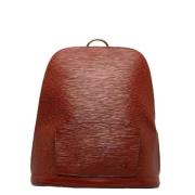 Pre-owned Leather backpacks Louis Vuitton Vintage , Brown , Dames