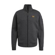 Jacquard Interlock Rits Jas Sweater PME Legend , Gray , Heren