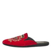 Pre-owned Velvet sandals Dolce & Gabbana Pre-owned , Red , Heren