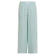 Gestreepte Linnen Broek Marina Rinaldi , Green , Dames