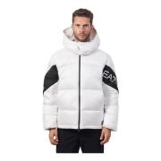 Witte Heren Pufferjas Fullzip Emporio Armani , White , Heren