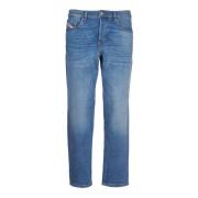 Blauwe Tapered D-Finitive Jeans Diesel , Blue , Heren