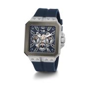 Heren Armbandhorloge Multifunctioneel Horloge Skeleton Leo blauw, zilv...