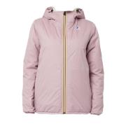 Dames Roze Logo Jas K-Way , Pink , Dames