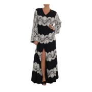 Bloemenkant Kaftan Jurk Dolce & Gabbana , Multicolor , Dames