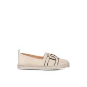 Stijlvolle Suède Espadrilles Tod's , Beige , Dames