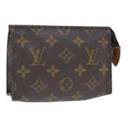 Pre-owned Canvas pouches Louis Vuitton Vintage , Brown , Dames