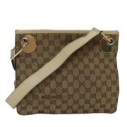 Pre-owned Canvas shoulder-bags Gucci Vintage , Brown , Dames